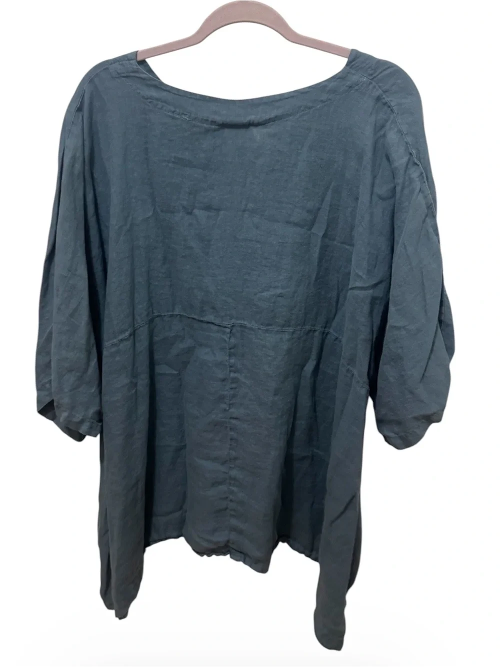 Match Point Linen Tunic Top Size XL - Picture 2 of 4
